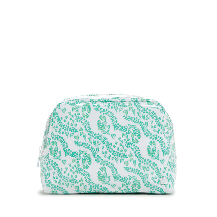 Luxe Gloss Wash Bag Med - All Heart Kelly Green *New! Cosmetic & Toiletry Bags