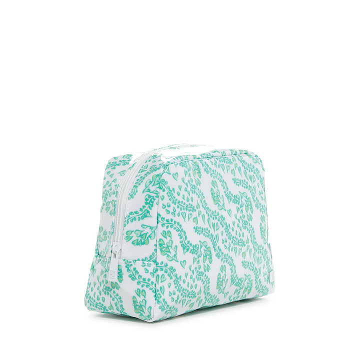 Luxe Gloss Wash Bag Med - All Heart Kelly Green *New! Cosmetic & Toiletry Bags