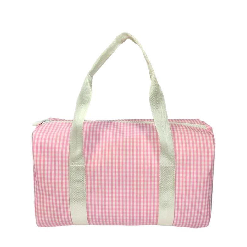 Mini Duffel - Mini Packer - Gingham Pink