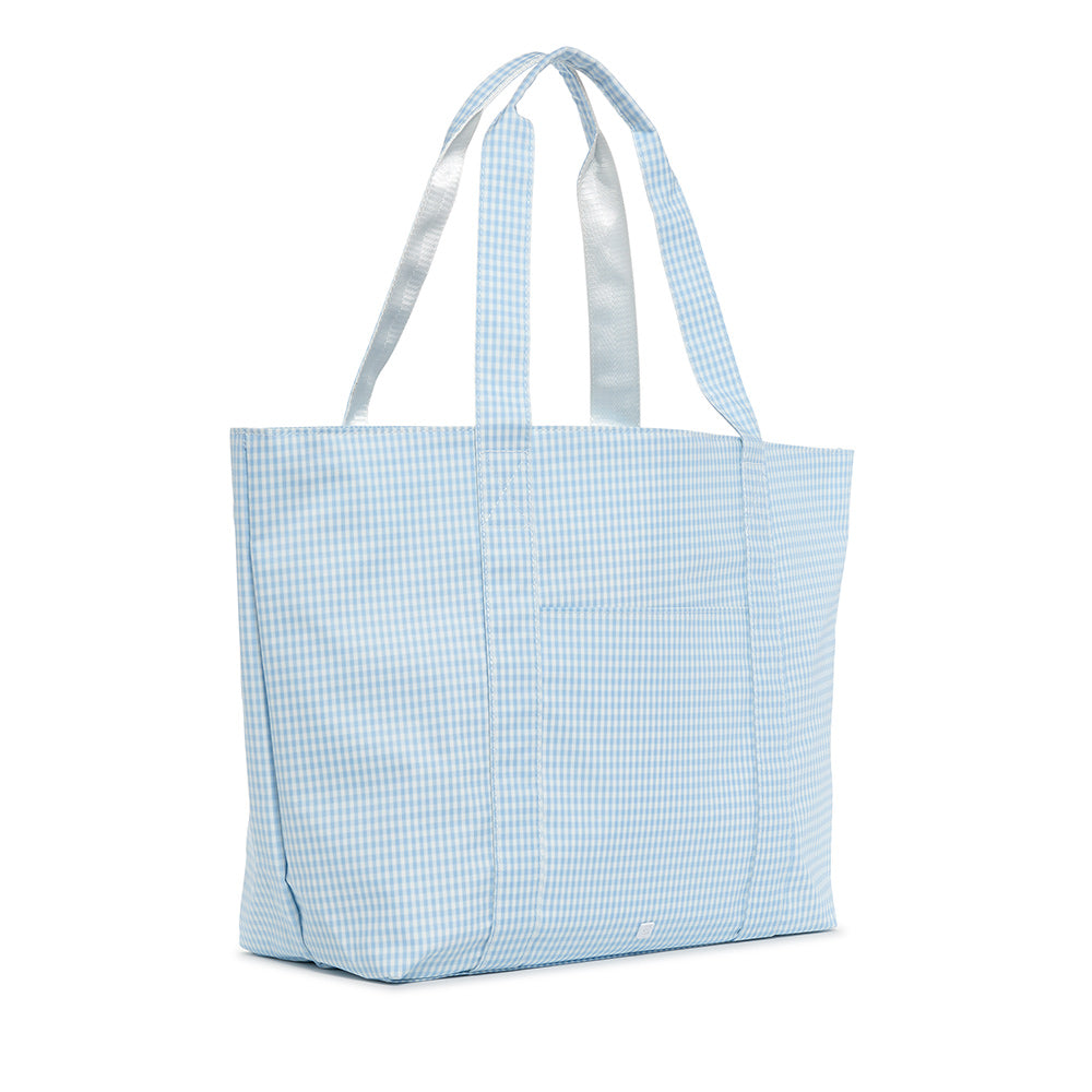 X-Large Tote - Jumbo Tote - Gingham Mist