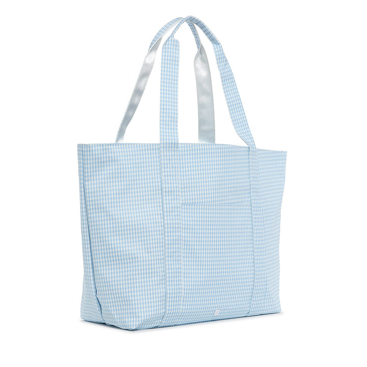 X-Large Tote - Jumbo Tote - Gingham Mist