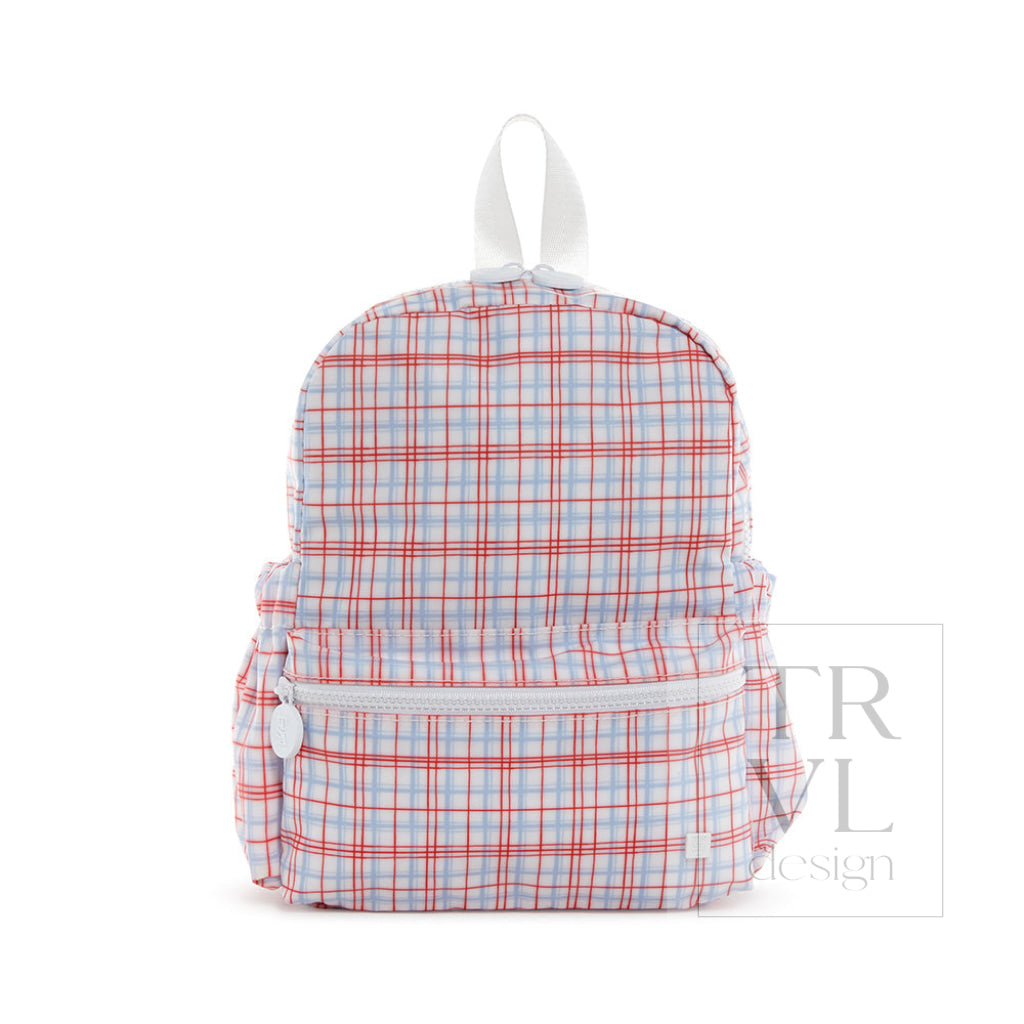 TRVL Mini Backer Classic Plaid Red