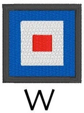 W signal flag