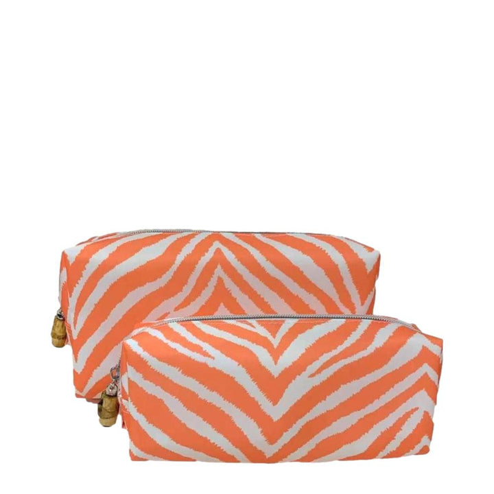 Cosmetic Bag - Duo Set Bags - Hide Stripe Melon