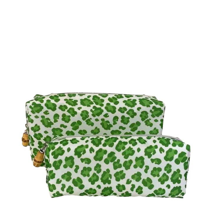 Cosmetic Bag - Duo Set Bags - Cheetah Green