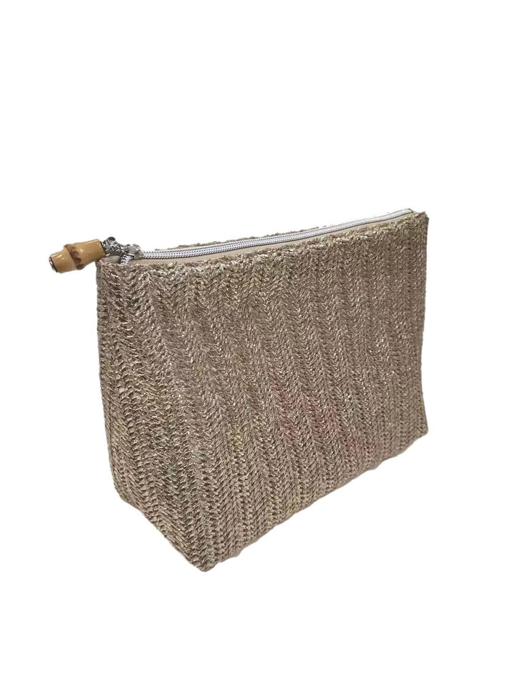 Clutch Straw - Metallic Gold