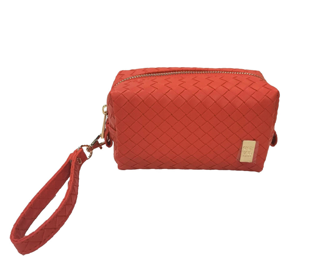 Luxe Duo Dome Bag Set - Woven Papaya