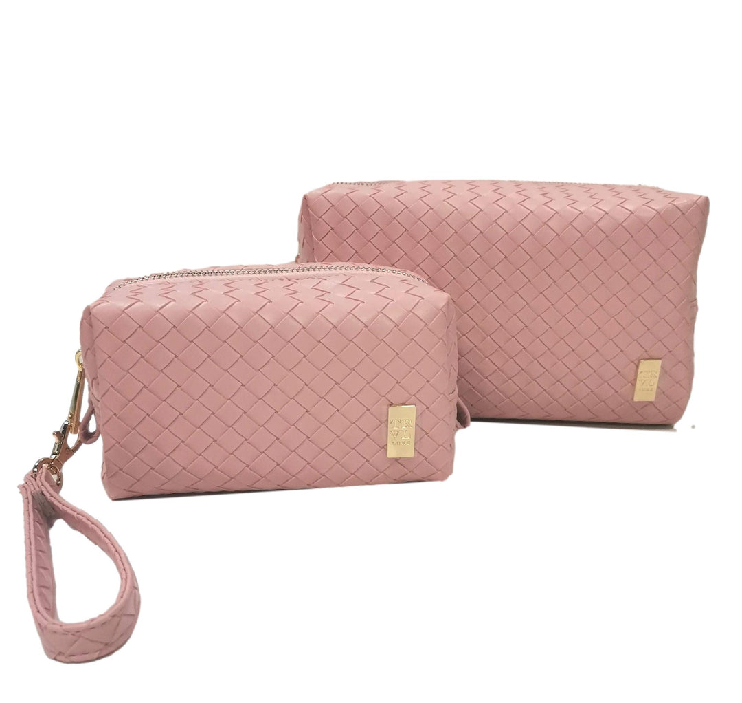 LUXE DUO DOME BAG SET - WOVEN PINK SAND *TRVL Deal