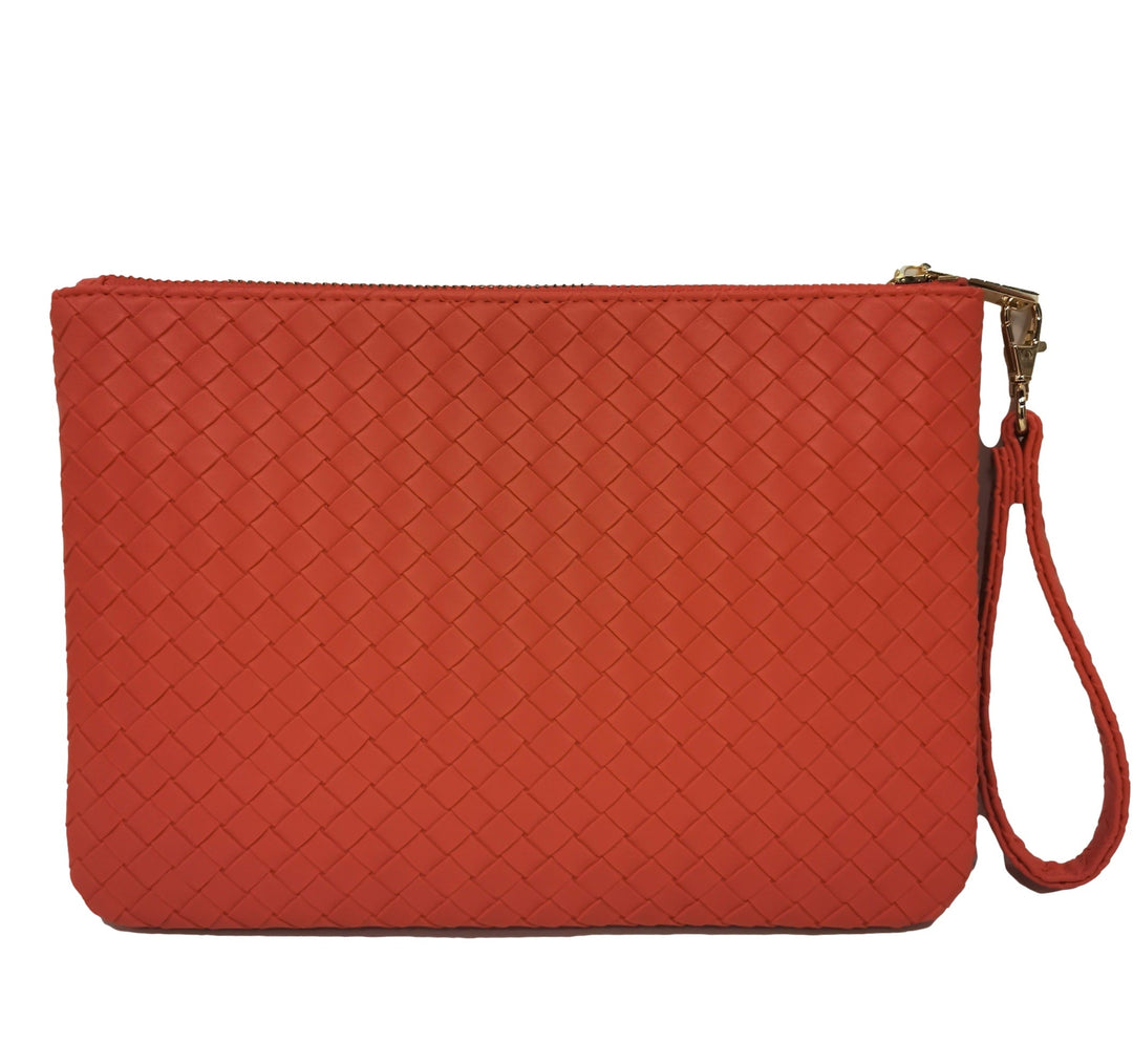 Luxe Go-Go Wristlet - Woven Papaya *Trvl Deal