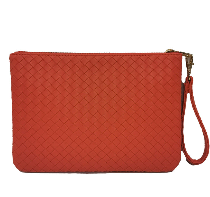 Luxe Go-Go Wristlet - Woven Papaya *Trvl Deal