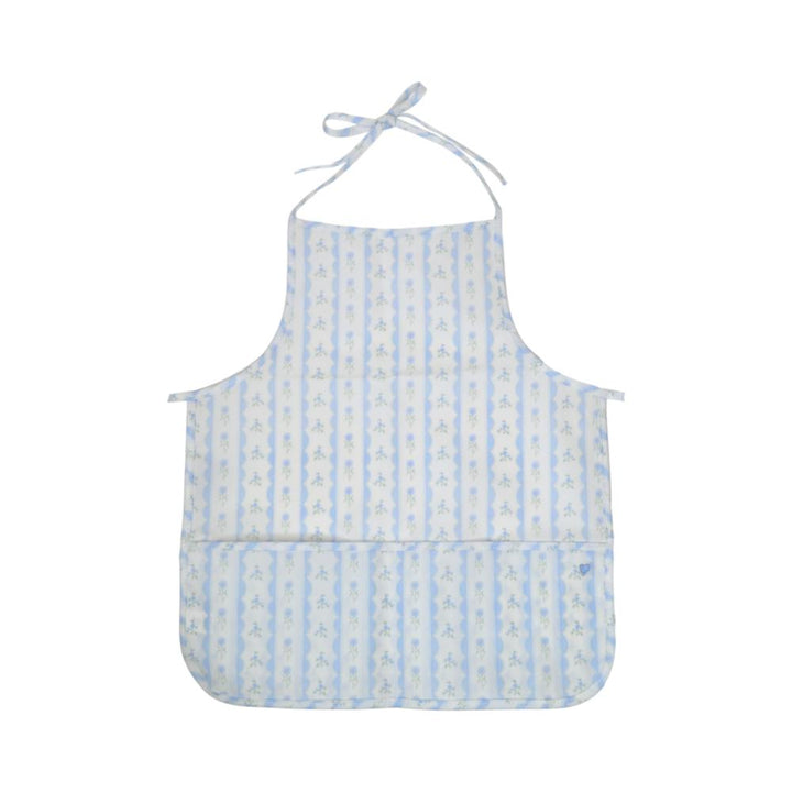 Apron - Ribbon Floral Blue