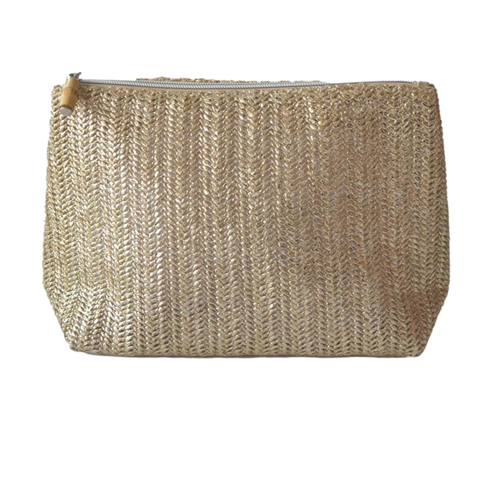 CLUTCH STRAW - METALLIC GOLD NEW!