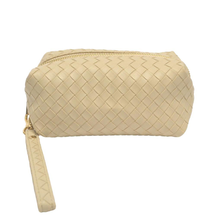 Cosmetic Bag - Pouf - Woven Bisque