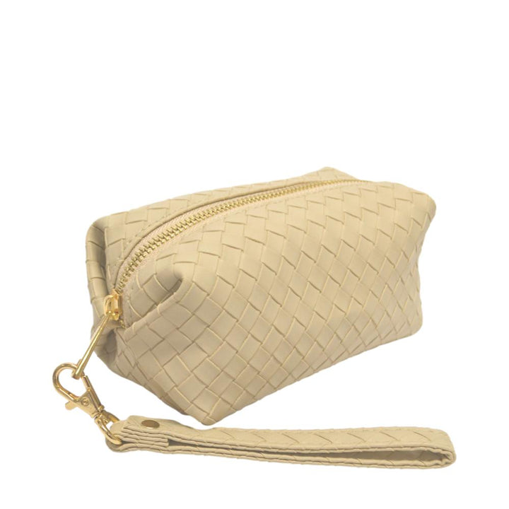Cosmetic Bag - Pouf - Woven Bisque
