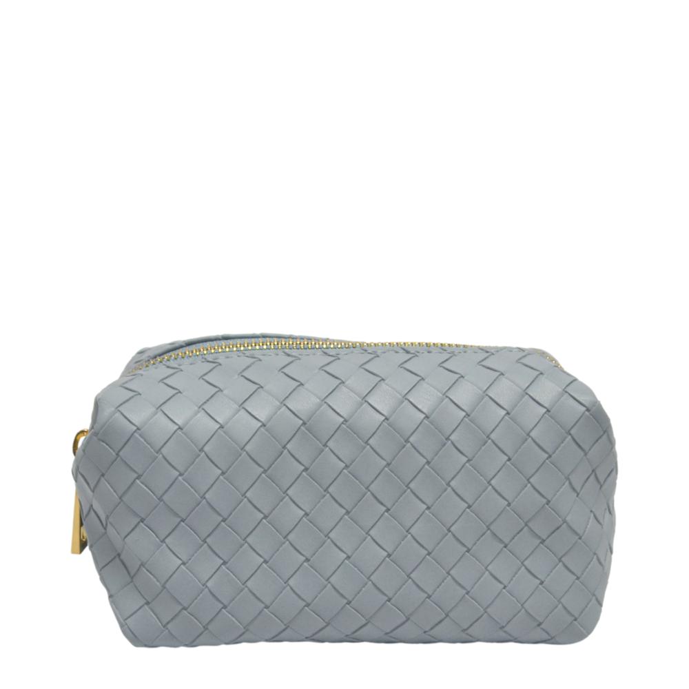 Cosmetic Bag - Pouf - Woven Bleu