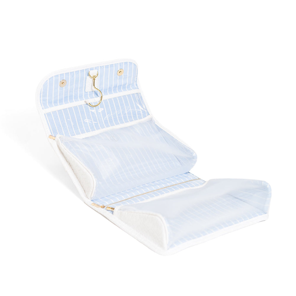 Hanging Toiletry Case - Woven Hang It Up - Bridal White