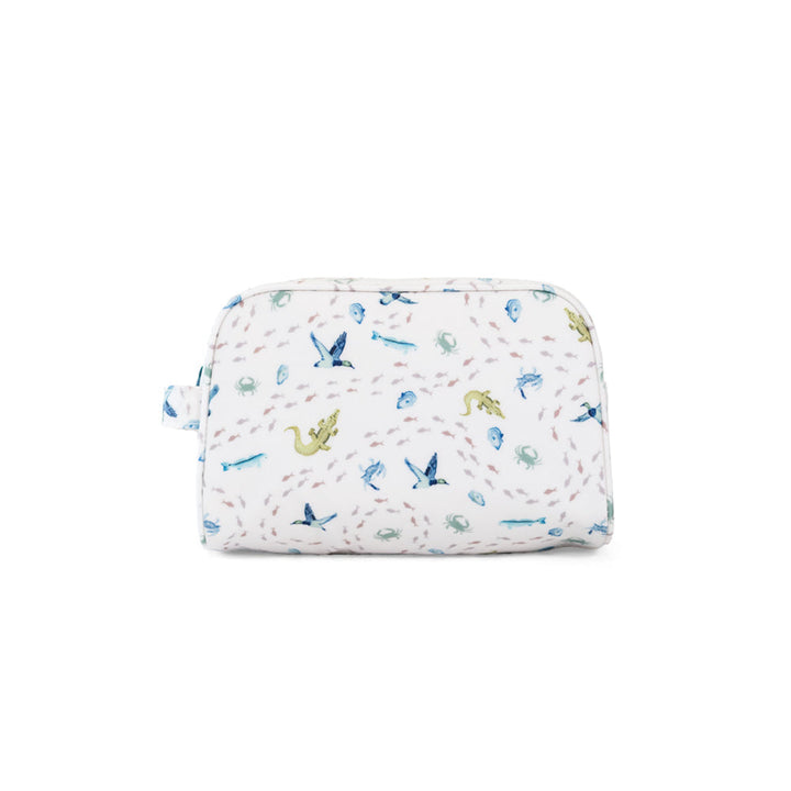 STOWAWAY Toiletry Bag - COASTAL TIDES - Cosmetic &amp; Toiletry Bags