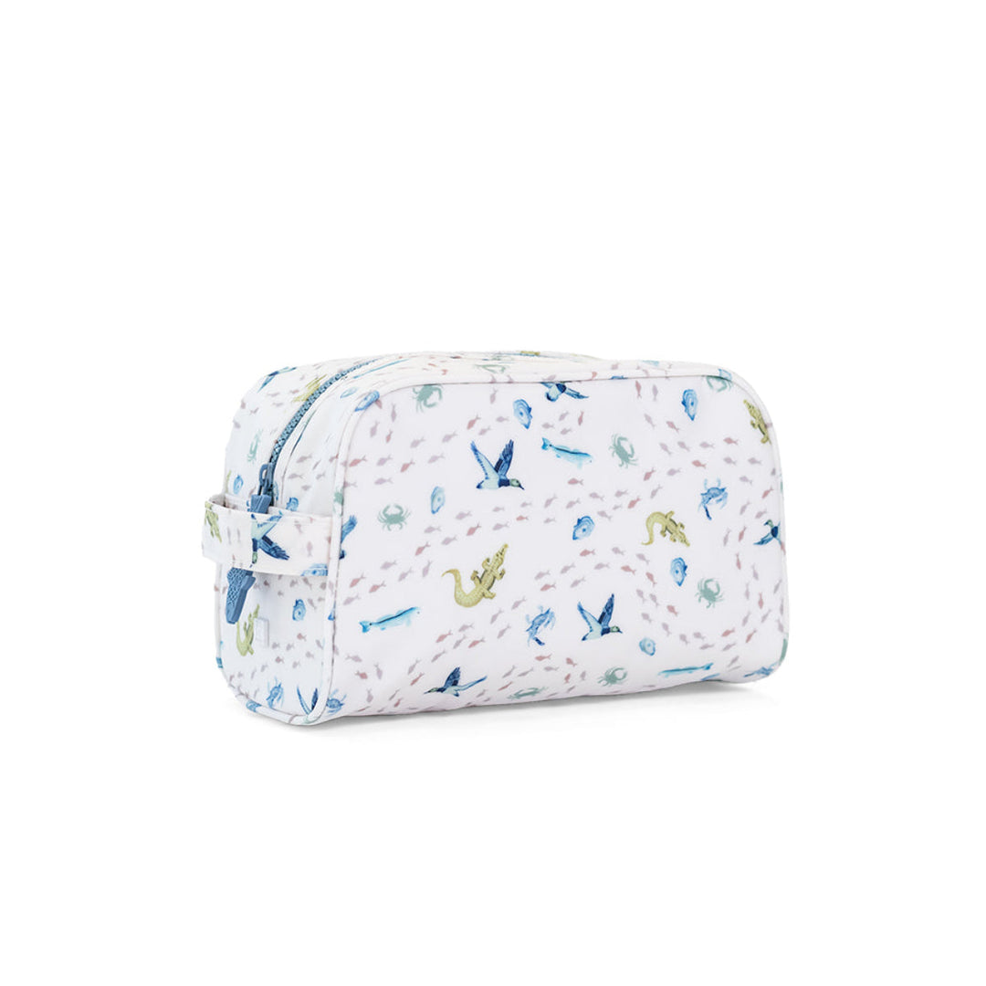 STOWAWAY Toiletry Bag - COASTAL TIDES - Cosmetic &amp; Toiletry Bags