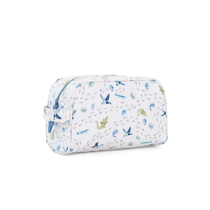 STOWAWAY Toiletry Bag - COASTAL TIDES - Cosmetic &amp; Toiletry Bags