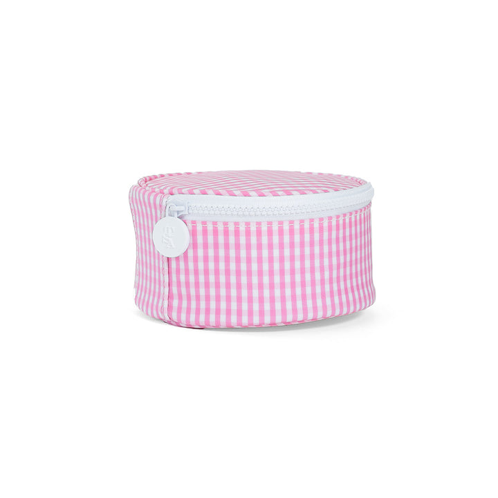Jewelry Round - Round Up - Gingham Pink