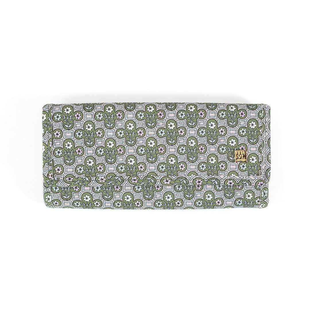 LUXE JEWELRY WALLET - SURREY with Green Pinstripe Liner - Jewelry Holders