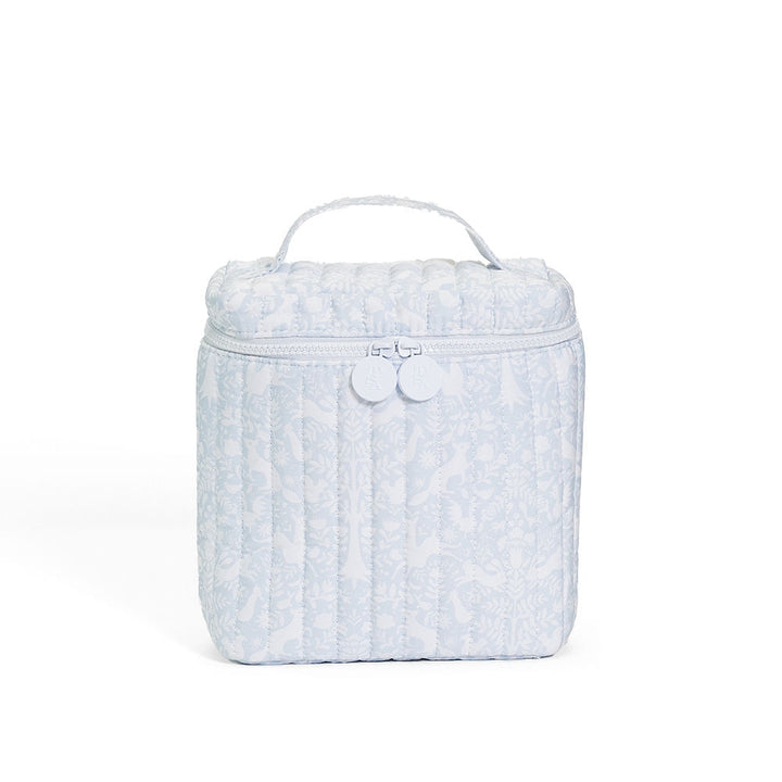 Quilted Go Go Lunch Insulated Bag - Woodland Blue