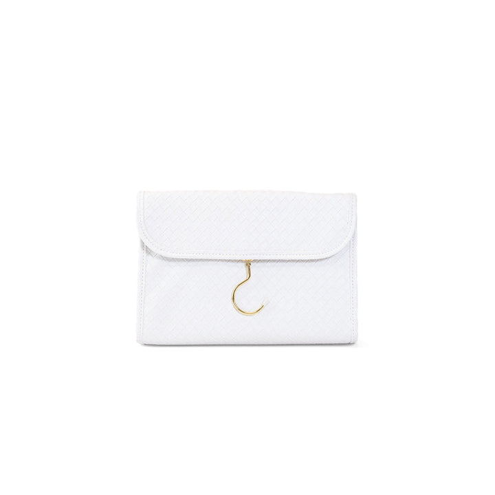 Hanging Toiletry Case - Woven Hang It Up - Bridal White
