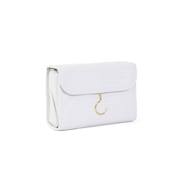 Hanging Toiletry Case - Woven Hang It Up - Bridal White