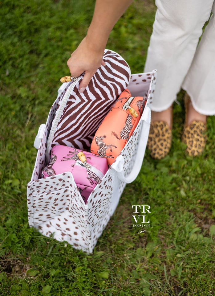 TRVL Design Toddler Backpack Pink Check Mini Backer - Madison