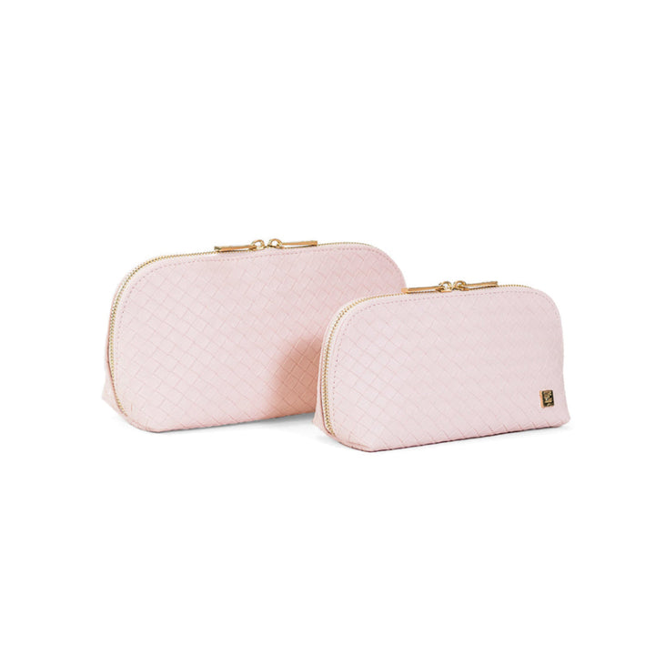 Cosmetic Bag Set - Duo Case - Woven Shell