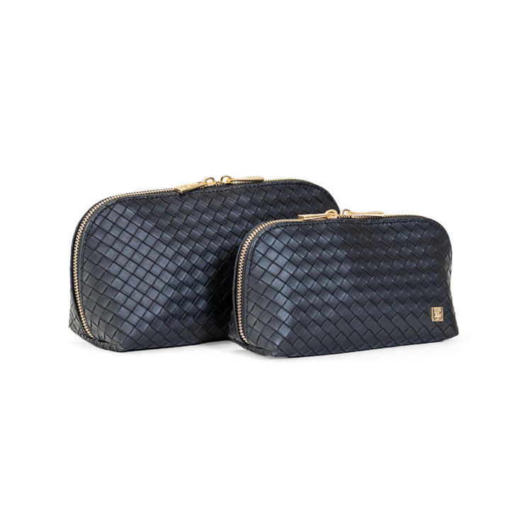 Cosmetic Bag Set - Duo Case - Woven Jet