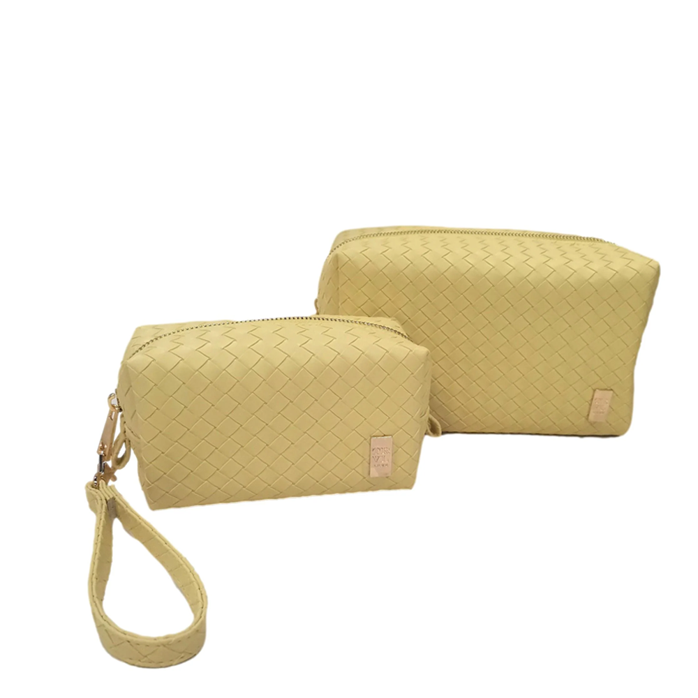 LUXE DUO DOME BAG SET - WOVEN BUTTER  NEW!!!