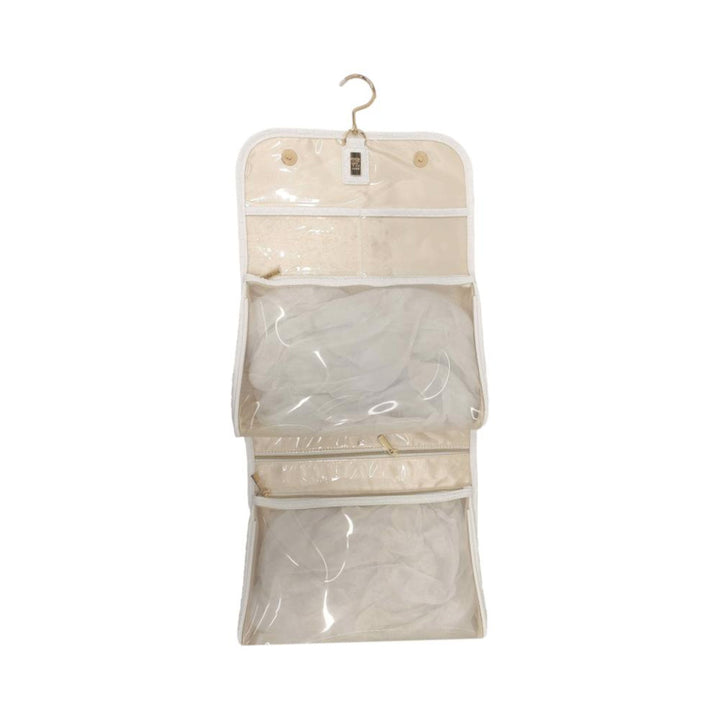 Hanging Toiletry Case - Woven Hang It Up - Bridal White