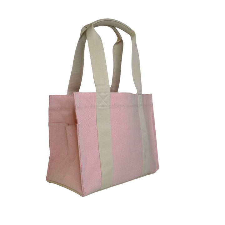 Tote Bag - Linen Tote - Flamingo Pink