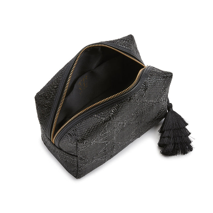 Cosmetic Bag - Everything Bali Straw Cane Midnight