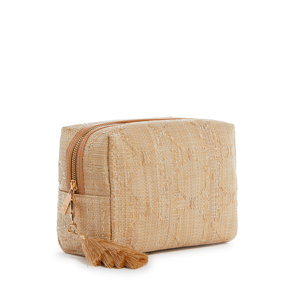 Cosmetic Bag - Everything Bali Straw Cane Sand