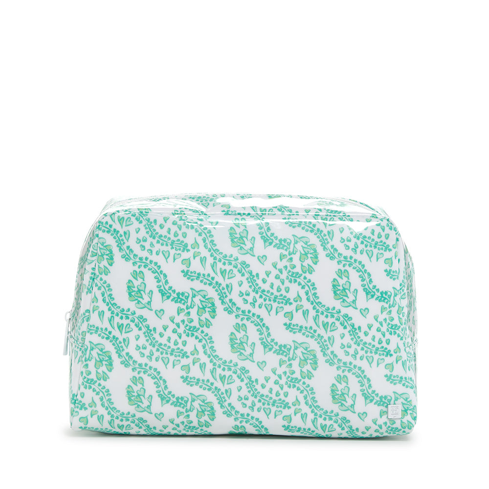 Luxe Gloss Wash Bag Large - All Heart Kelly Green *New! Cosmetic & Toiletry Bags