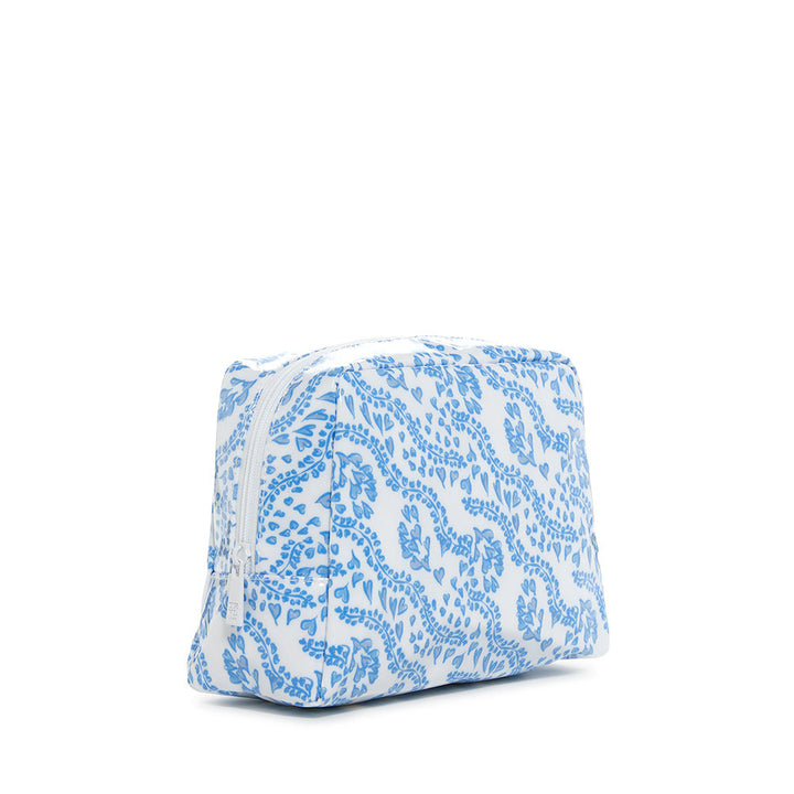 Luxe Gloss Wash Bag Med - All Heart Blue *New! Cosmetic & Toiletry Bags
