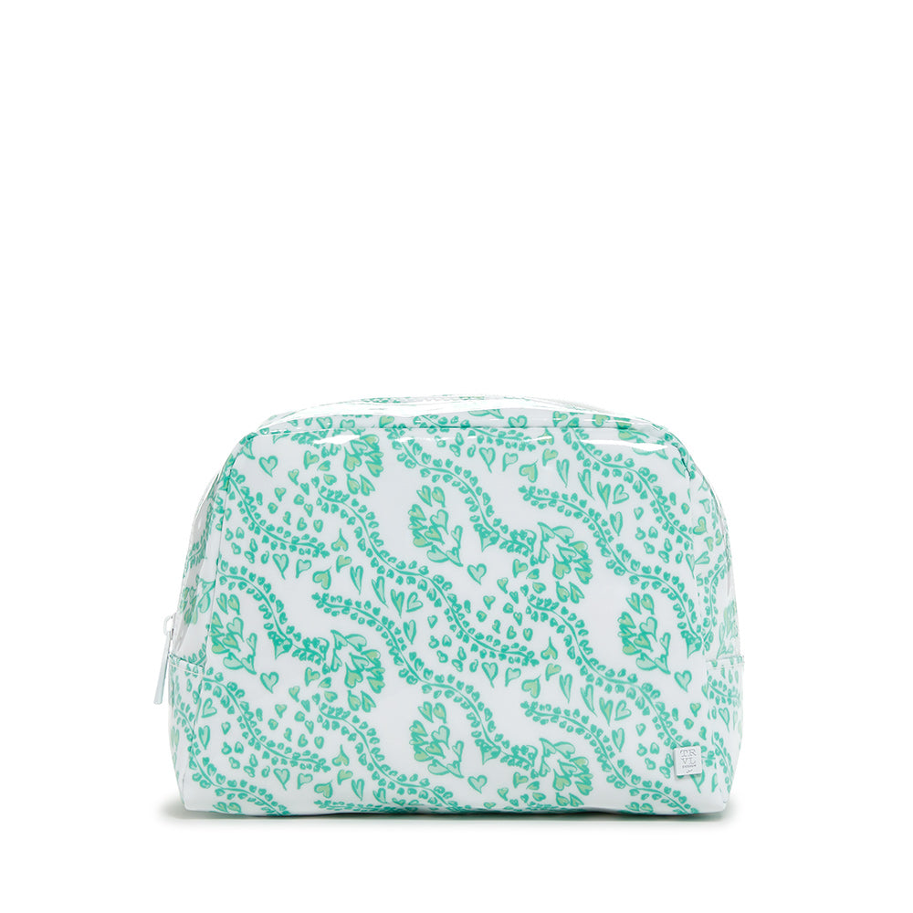 Luxe Gloss Wash Bag Med - All Heart Kelly Green *New! Cosmetic & Toiletry Bags