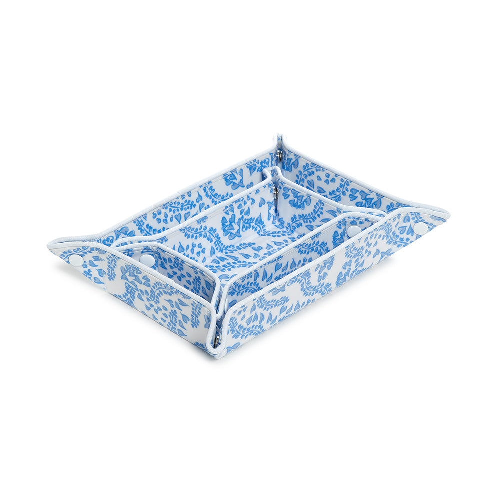 Luxe Gloss Tray Set - All Heart Blue Cosmetic & Toiletry Bags