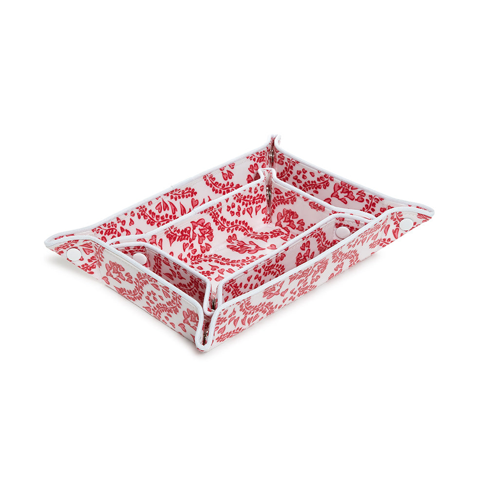 Luxe Gloss Tray Set - All Heart Red Cosmetic & Toiletry Bags