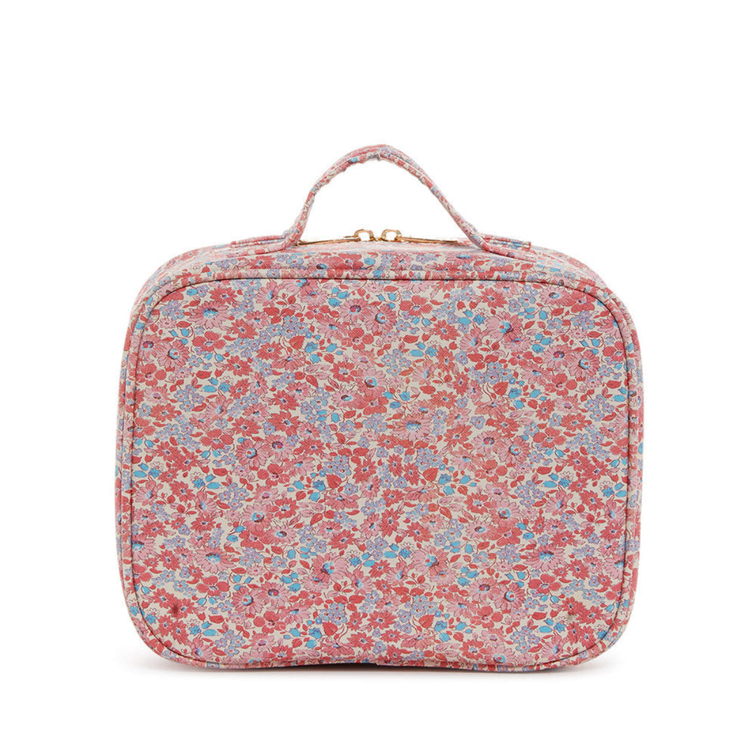 Luxe Trvl2 Cosmetic Toiletry Case - Marseille With Pink Pinstripe Liner* New!