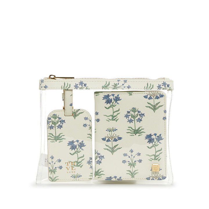 LUXE SAFFIANO TRVL 3PC SET - PROVENCE luggage tag