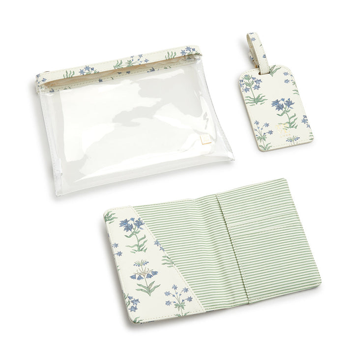 LUXE SAFFIANO TRVL 3PC SET - PROVENCE luggage tag