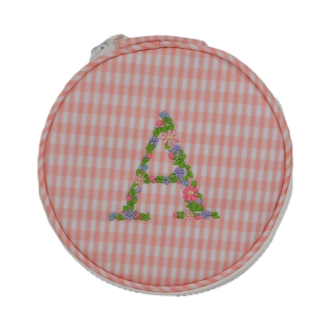 Monogram Round - Gingham Taffy New! A