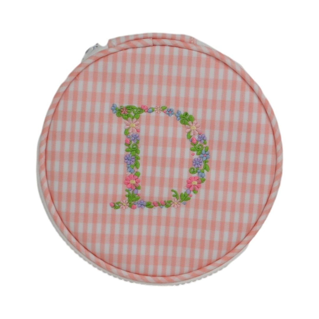 Monogram Round - Gingham Taffy New! D