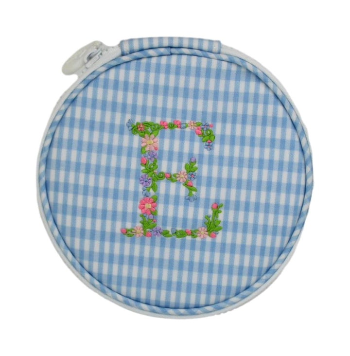 Monogram Round - Gingham Mist New! E