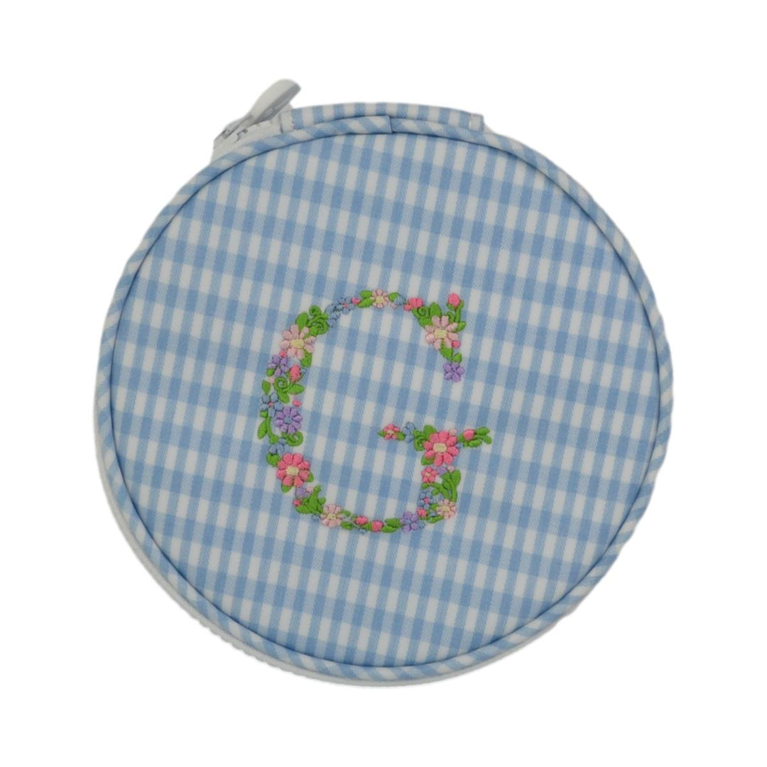 Monogram Round - Gingham Mist New! G