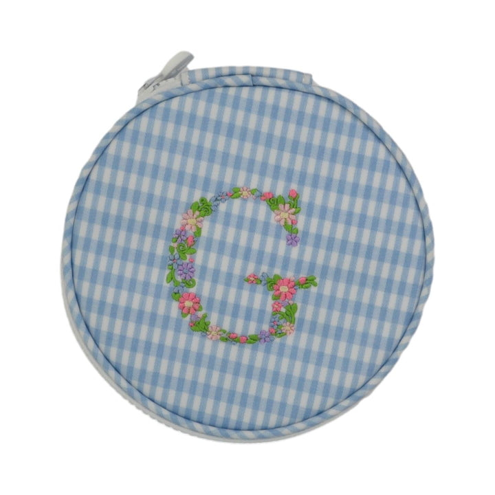 Monogram Round - Gingham Mist New! G