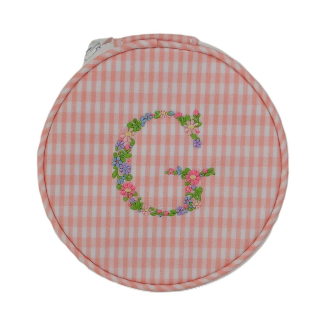 Monogram Round - Gingham Taffy New! G